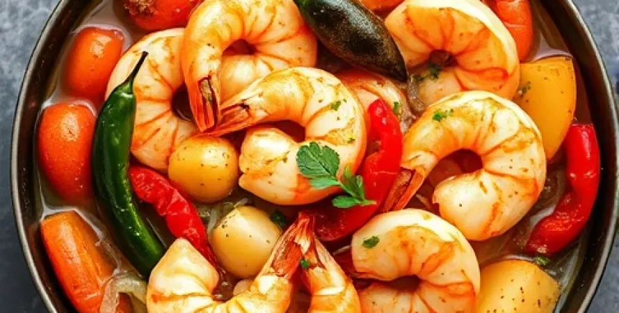Bouillabaisse de crevettes