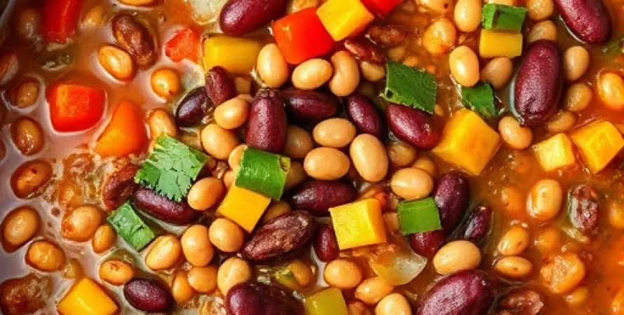 Chili végétarien aux 5 haricots