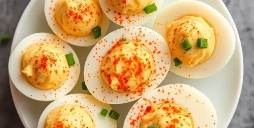 Oeufs durs aux fromages