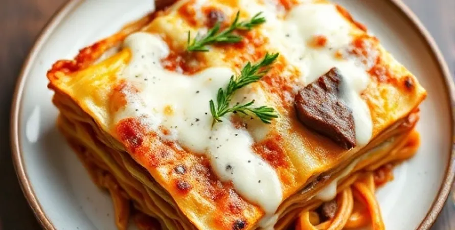 Lasagnes au boeuf sans lait