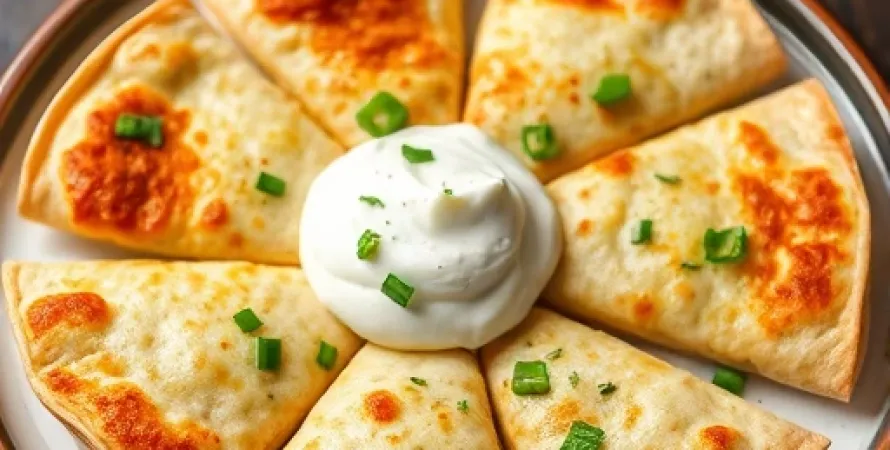 Quesadillas ouvertes croustillantes