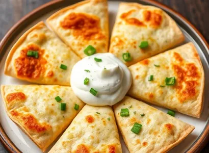 Quesadillas ouvertes croustillantes
