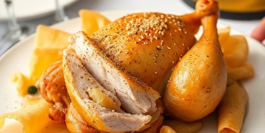Paquets de poulet et fromage