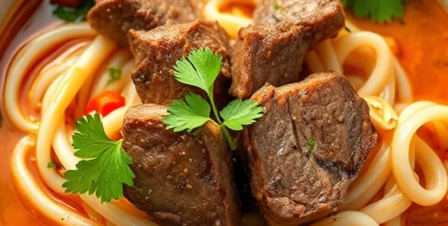 Nouilles au curry thai