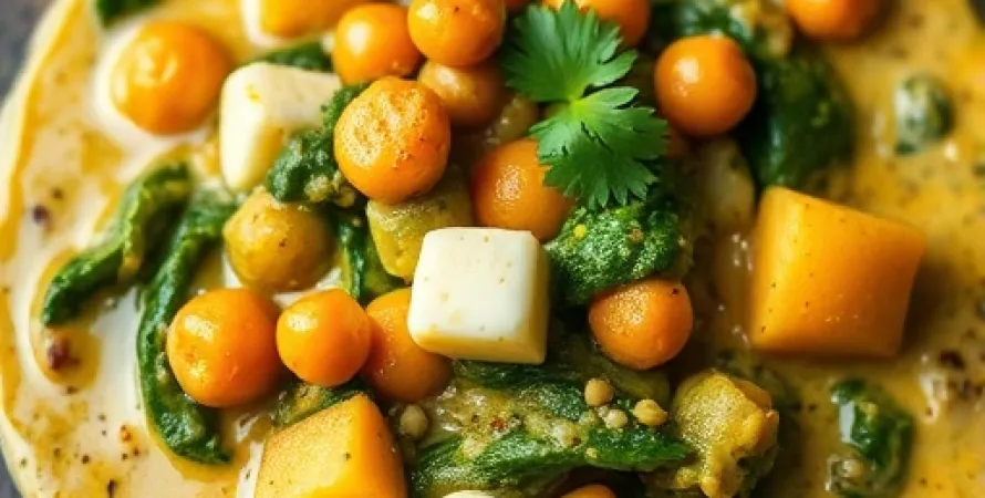 Curry d'épinard et de chiche