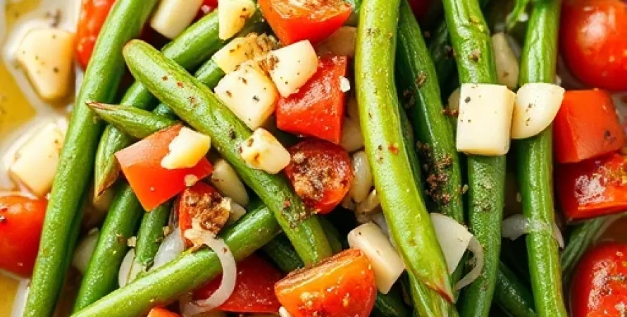 Haricots verts à la crétoise