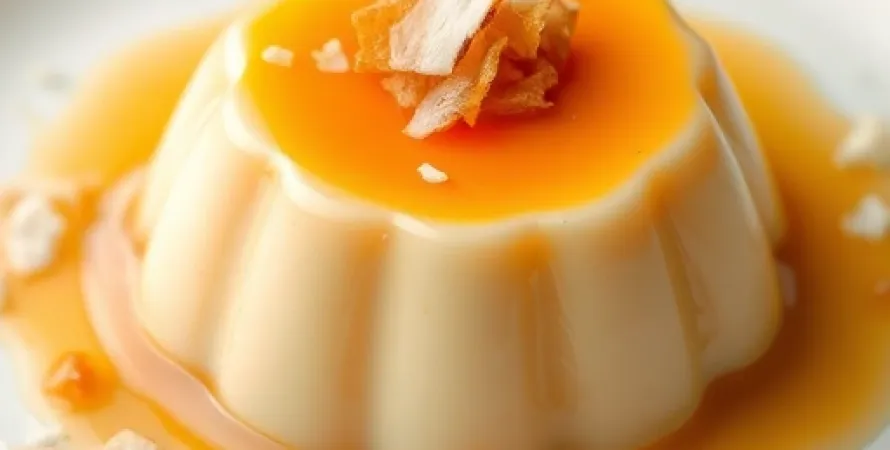 Flan au coco et au gingembre