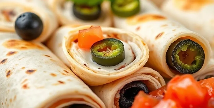 Rouleaux de tortilla épicés