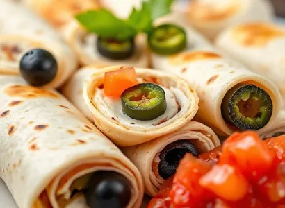 Rouleaux de tortilla épicés