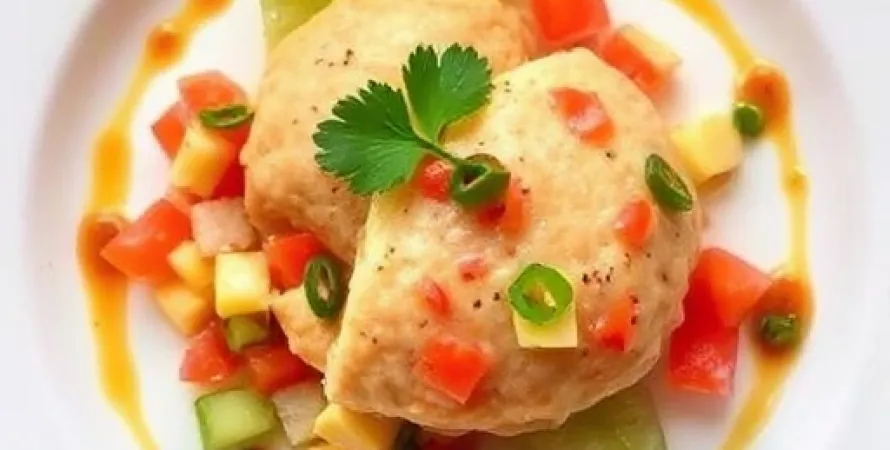Bar merlu sauce soja et ananas