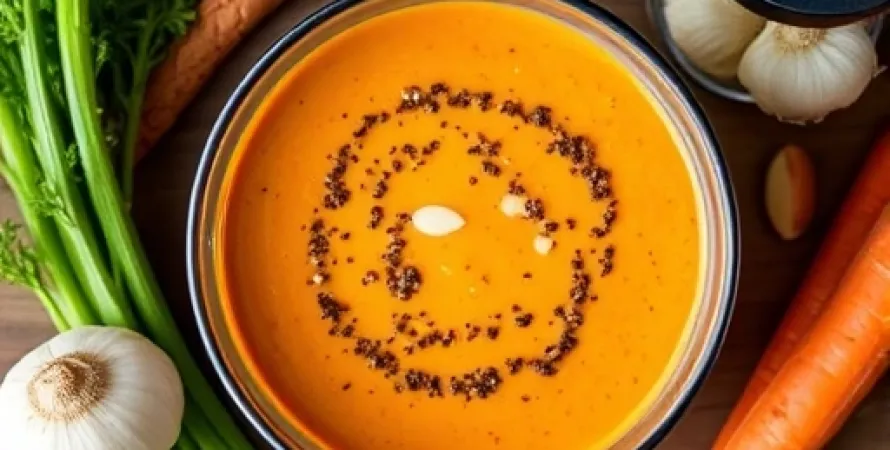 Potage de carottes au cumin