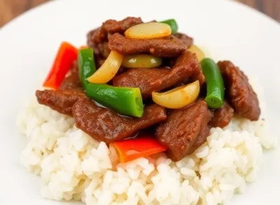 Poivrons et boeuf à la sauce spéciale