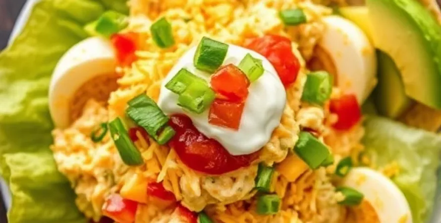 Salade d'oeufs Tex-Mex