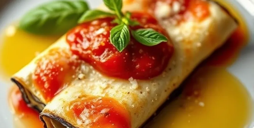 Crepes aux aubergines italiennes