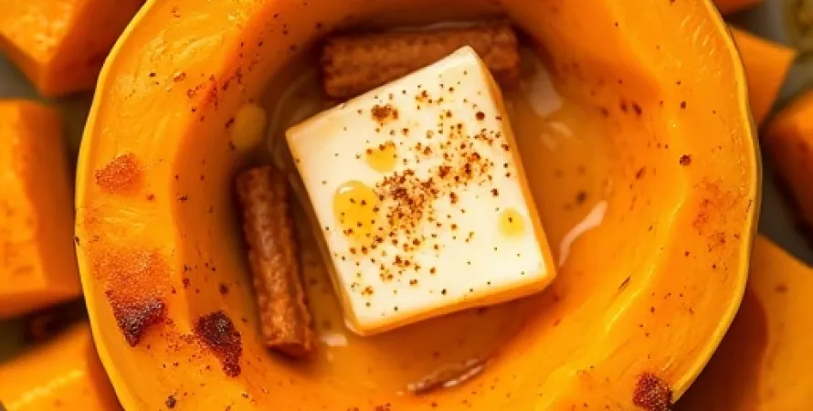 Courge butternut au miel