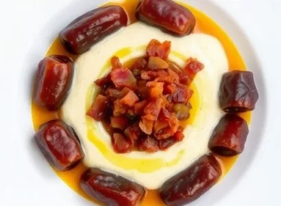 Dates au bacon et sauce poivron rouge