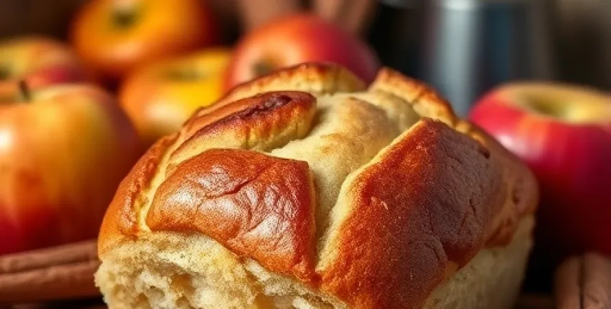 Pain aux pommes et au canelle