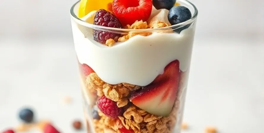 Parfait au yogourt et granola