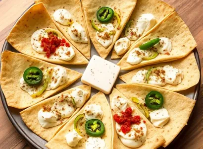 Quesadillas aux épinards suisses