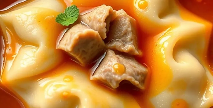 Raviolis de porc à la sauce gingembre