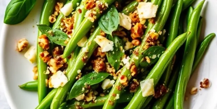 Haricots verts au pesto balsamique