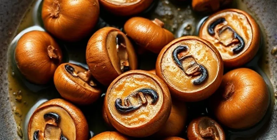 Mushrooms au vin rouge