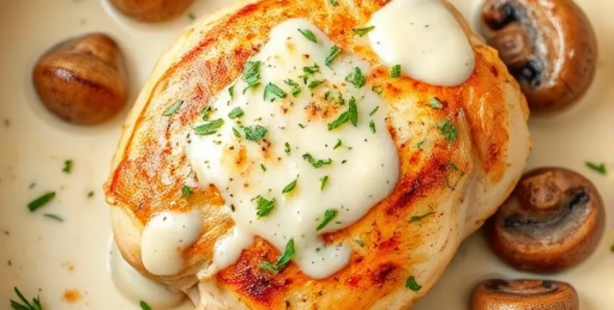 Poulet à la crème