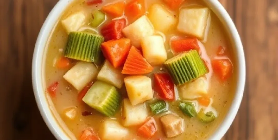 Potage de légumes velouté