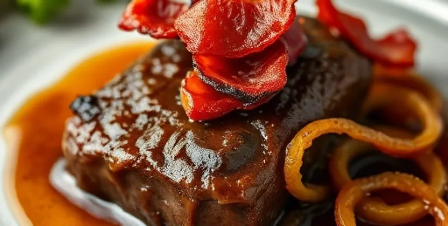 Foie de boeuf au vinaigre balsamique