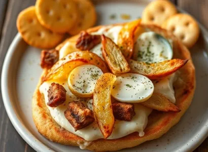 Tartine chaude d'épinards et artichauts