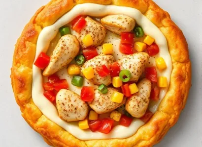 Tarte au poulet mexicain