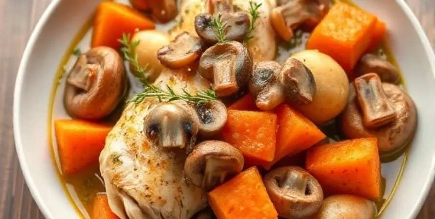 Ragout de poulet et patate douce