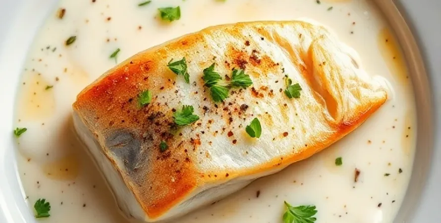 Truite à la sauce blanche