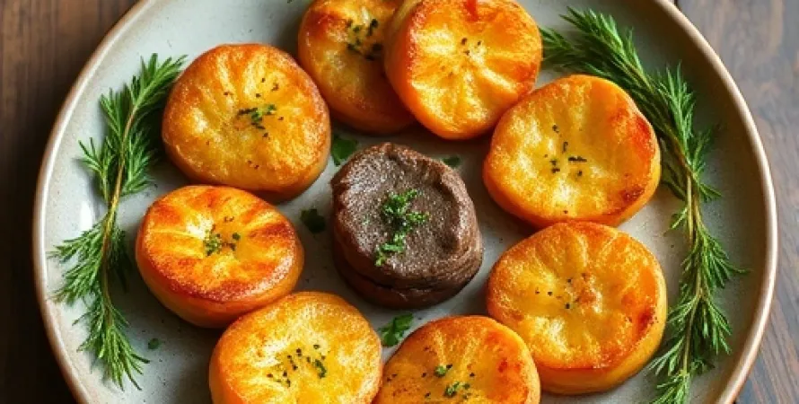 Galettes de pommes de terre au boeuf