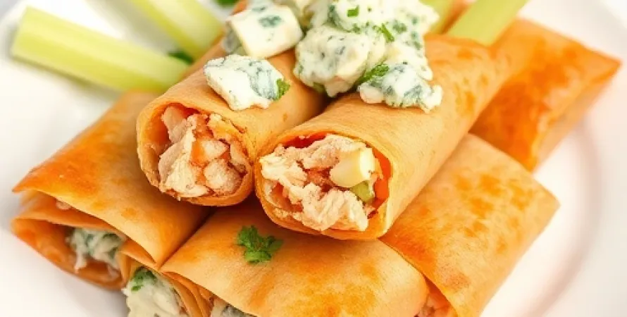 Rouleaux de printemps au poulet chaud