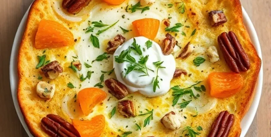 Farce aux abricots et noix de pecan