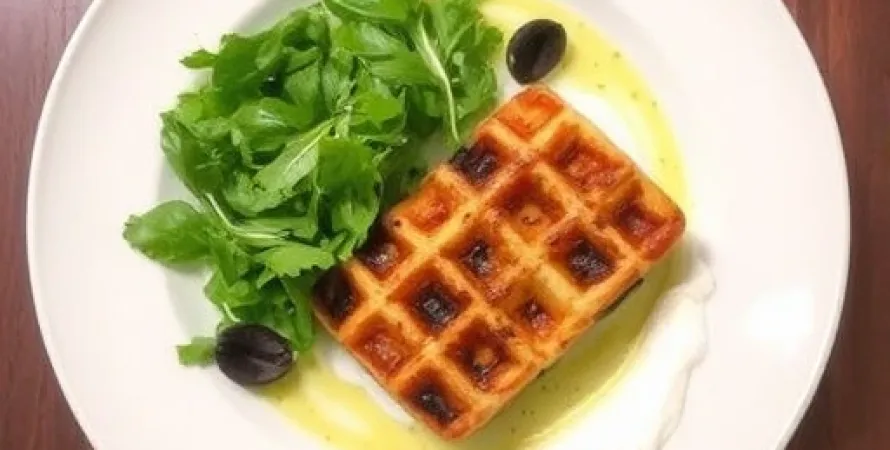 Truite Fumée avec Salade de Verdure et Crème à la Raifort