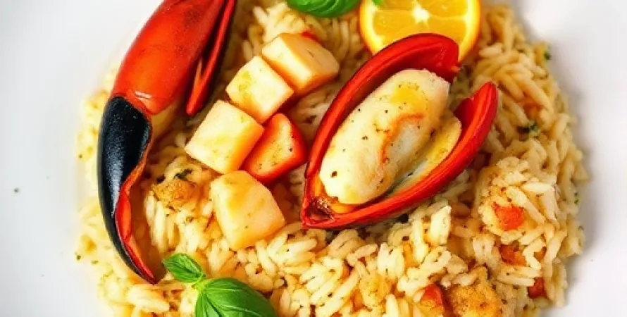 Homard au four avec garniture italienne