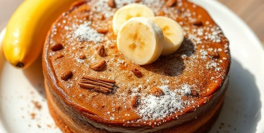 Gâteau au banana pour petit déjeuner