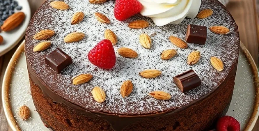 Torte aux amandes et au chocolat