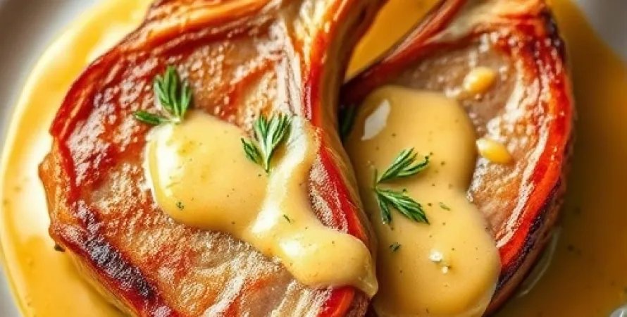 Côtes de porc au moutard