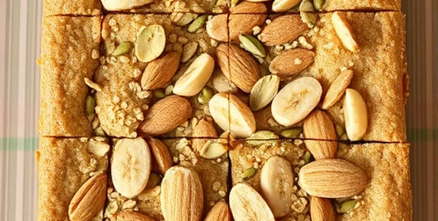 Barres de protéines aux amandes et bananes
