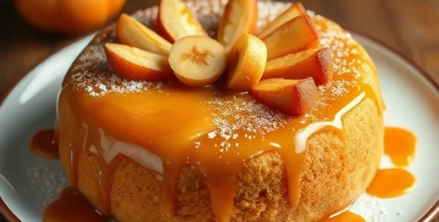 Gâteau caramel au croustillard de noix