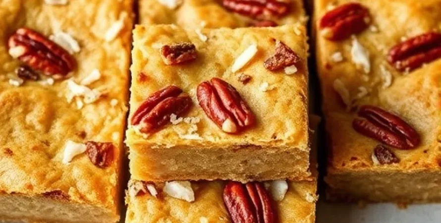 Blondies au coco