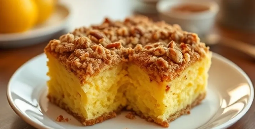Gâteau au citron et cape noix de pecan