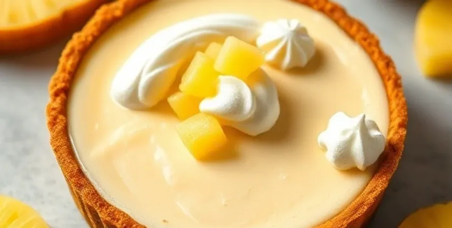 Cheesecake à l'ananas sans cuisson