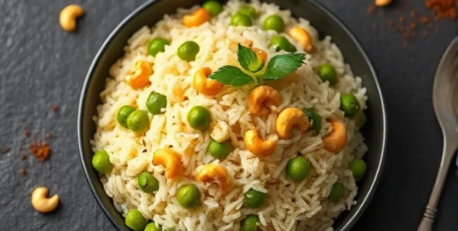Riz au cashew et pois