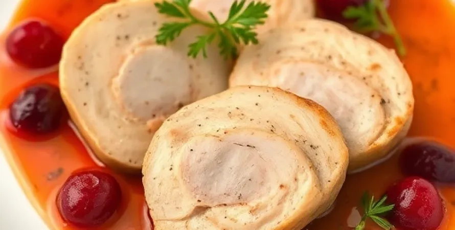 Poitrines de poulet aux cranberries épicées