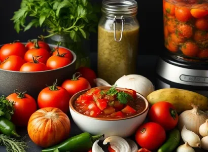 Salsa de Tomatillos et Tomates