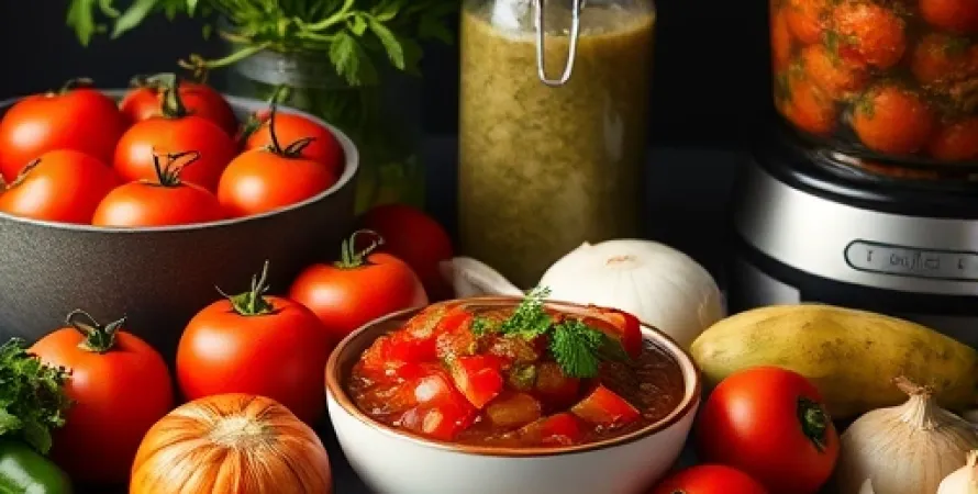 Salsa de Tomatillos et Tomates